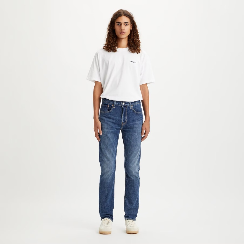 Levis Premium 502 Regular Tapered Fit Denim Jeans Medium Wash W31/L30 Red Tab